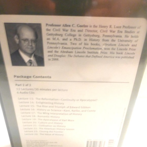 2008 Great Courses MODERN HISTORY 6 Audio CD's & Guidebook Historians Interpret - Picture 2 of 3